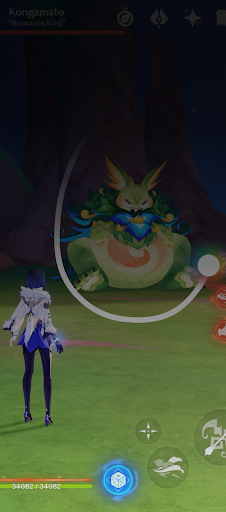 A scene from the Genshin Impact game is used as an example to show how the Circle to Search gaming help function works.