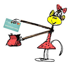 Teen Monkey With Credit Card