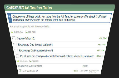 Art Teacher Task List